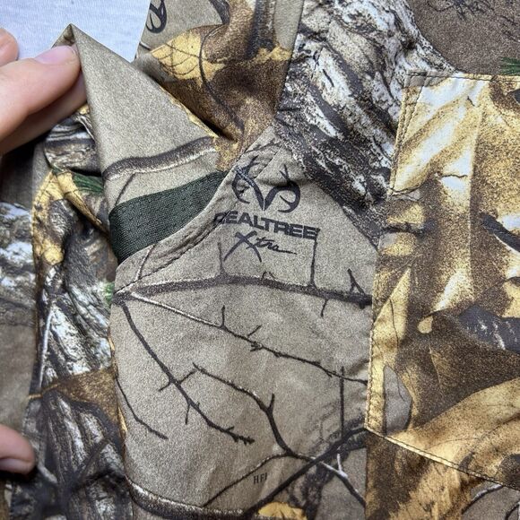 Under Armour Mens Loose Fit Heat Gear Hunting Real Tree Camo Button Size Medium - Picture 4 of 9